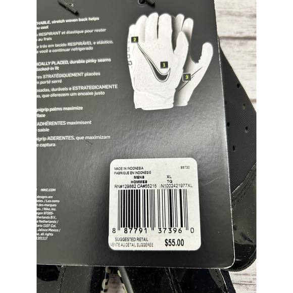 Nike Football Gloves Adult XL Camo Vapor Jet Salute to Service NFL Receiver - Picture 5 of 5